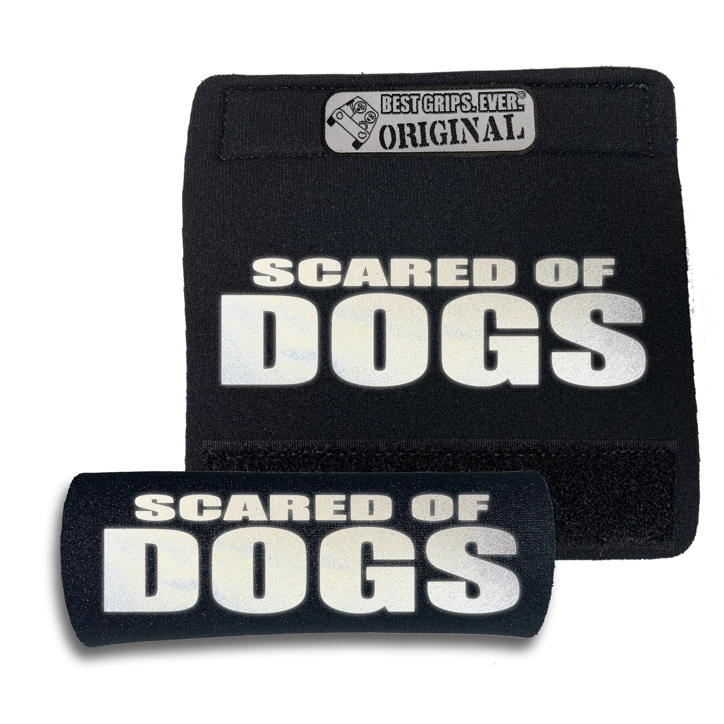 HI-VIS SCARED of DOGS Grip by BEST GRIPS. EVER.®