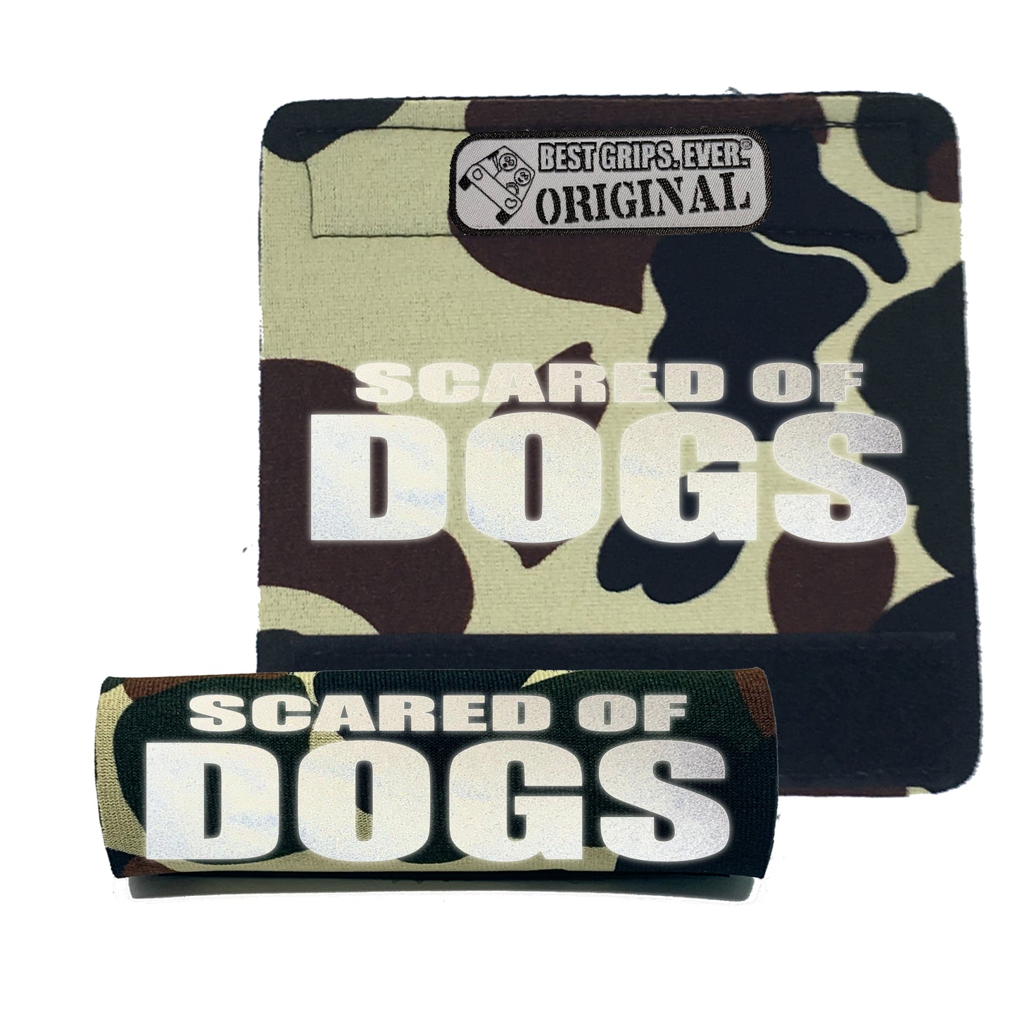 HI-VIS SCARED of DOGS Grip by BEST GRIPS. EVER.®