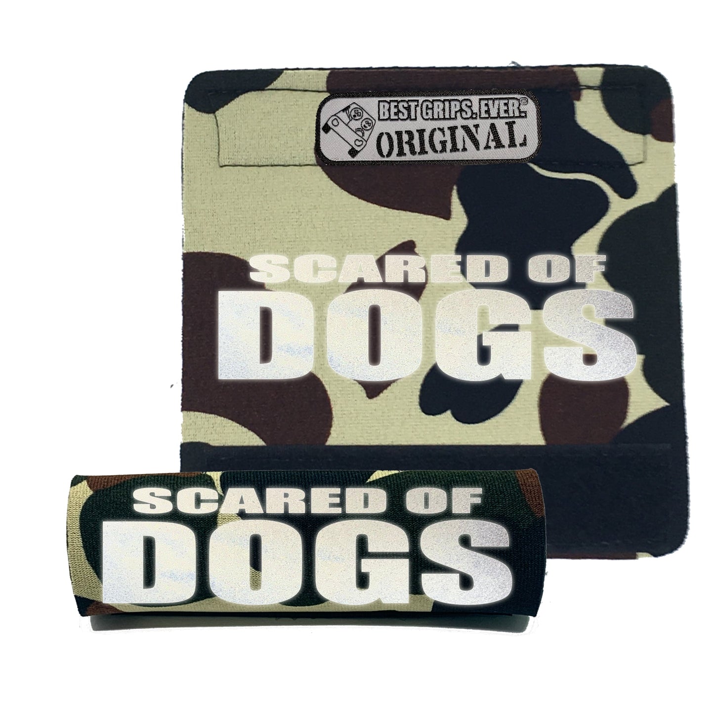 HI-VIS SCARED of DOGS Grip (25 Units)