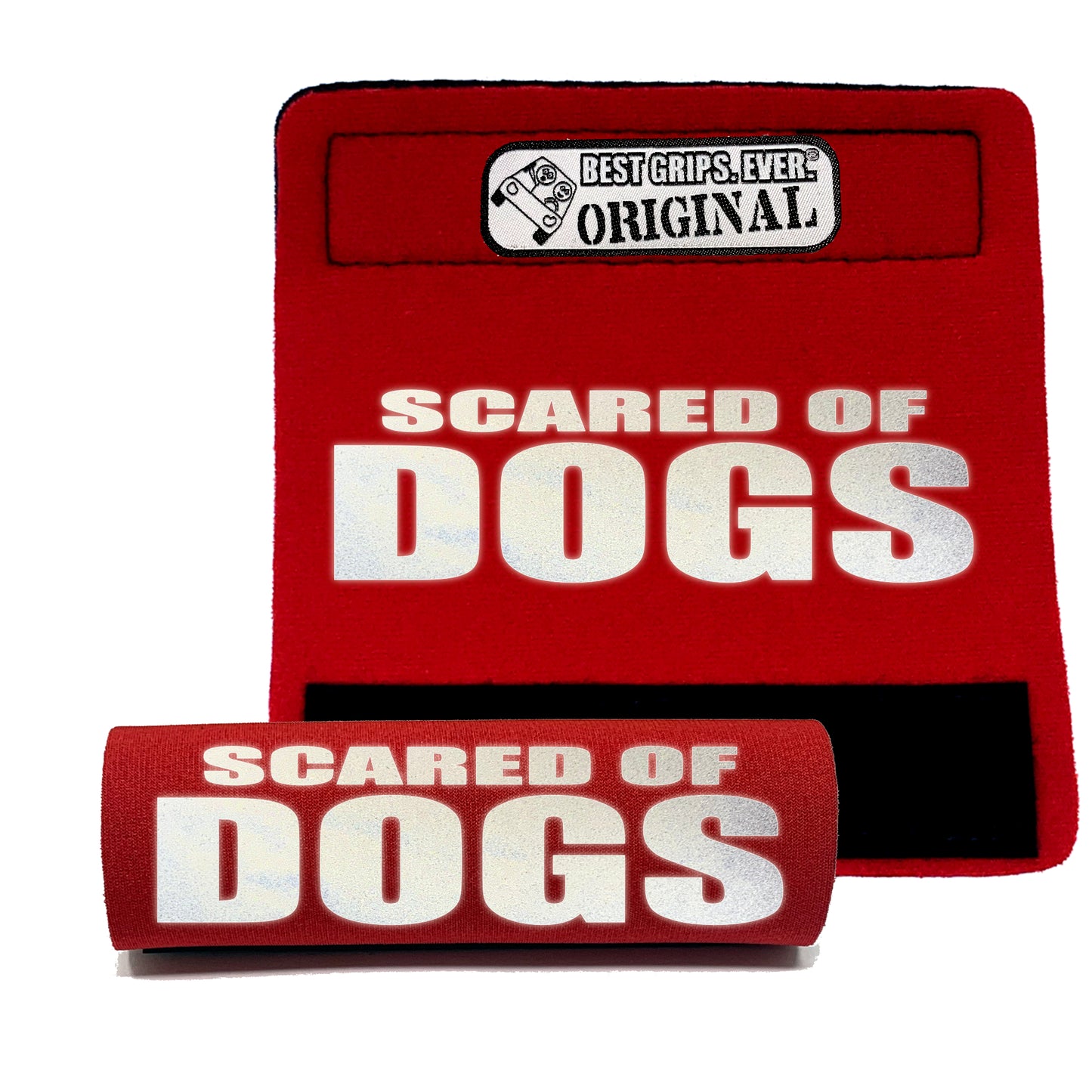 HI-VIS SCARED of DOGS Grip by BEST GRIPS. EVER.®