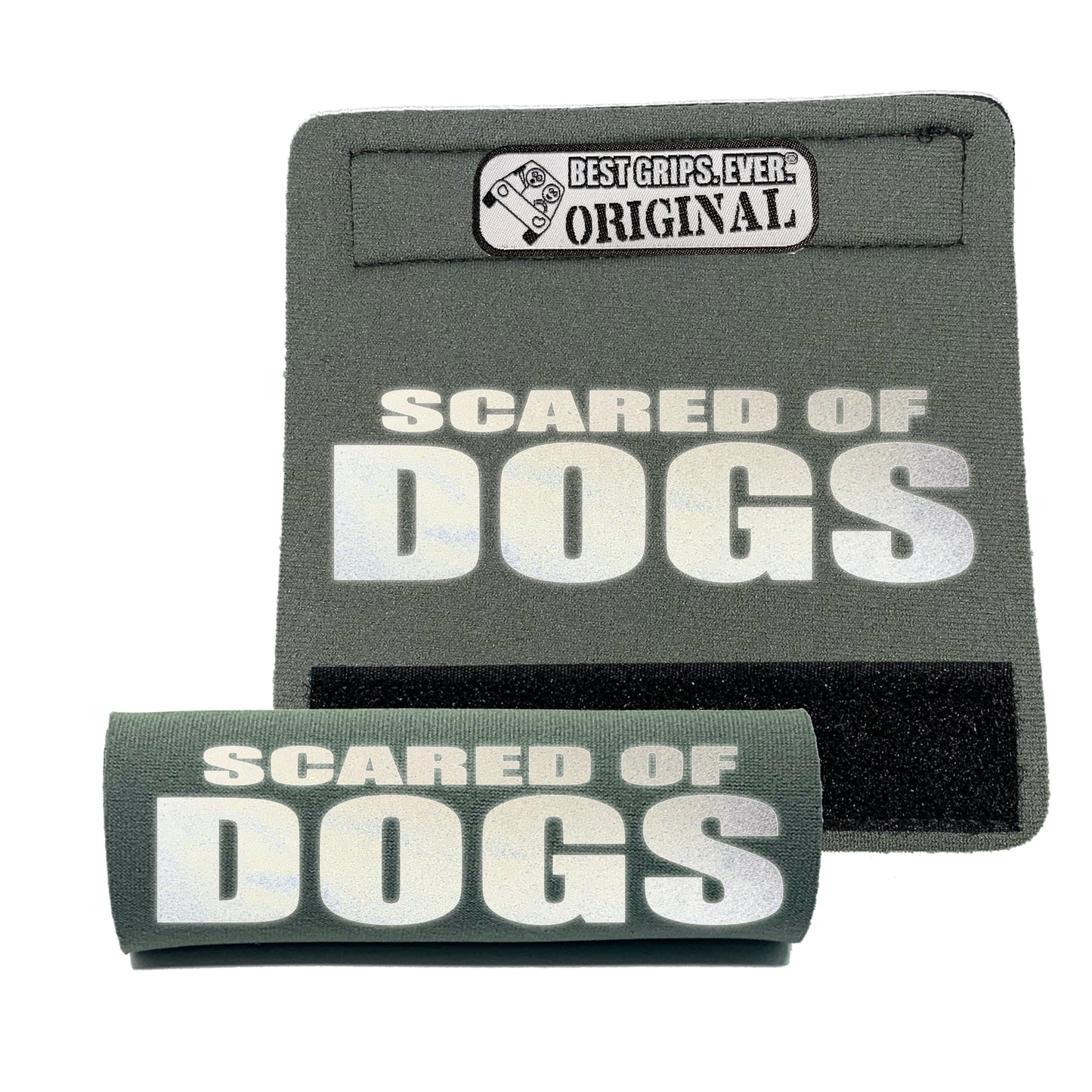 HI-VIS SCARED of DOGS Grip by BEST GRIPS. EVER.®