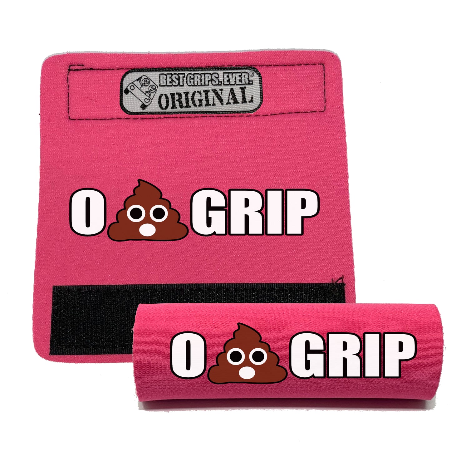 BEST GRIPS. EVER.® handle grip in black featuring The O Poo Grip., designed for comfort and everyday use.
