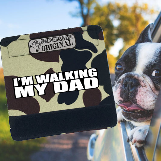 BEST GRIPS. EVER.® leash grip featuring WALKING MY DAD Grip, designed to improve comfort, control, and safety during dog walks.