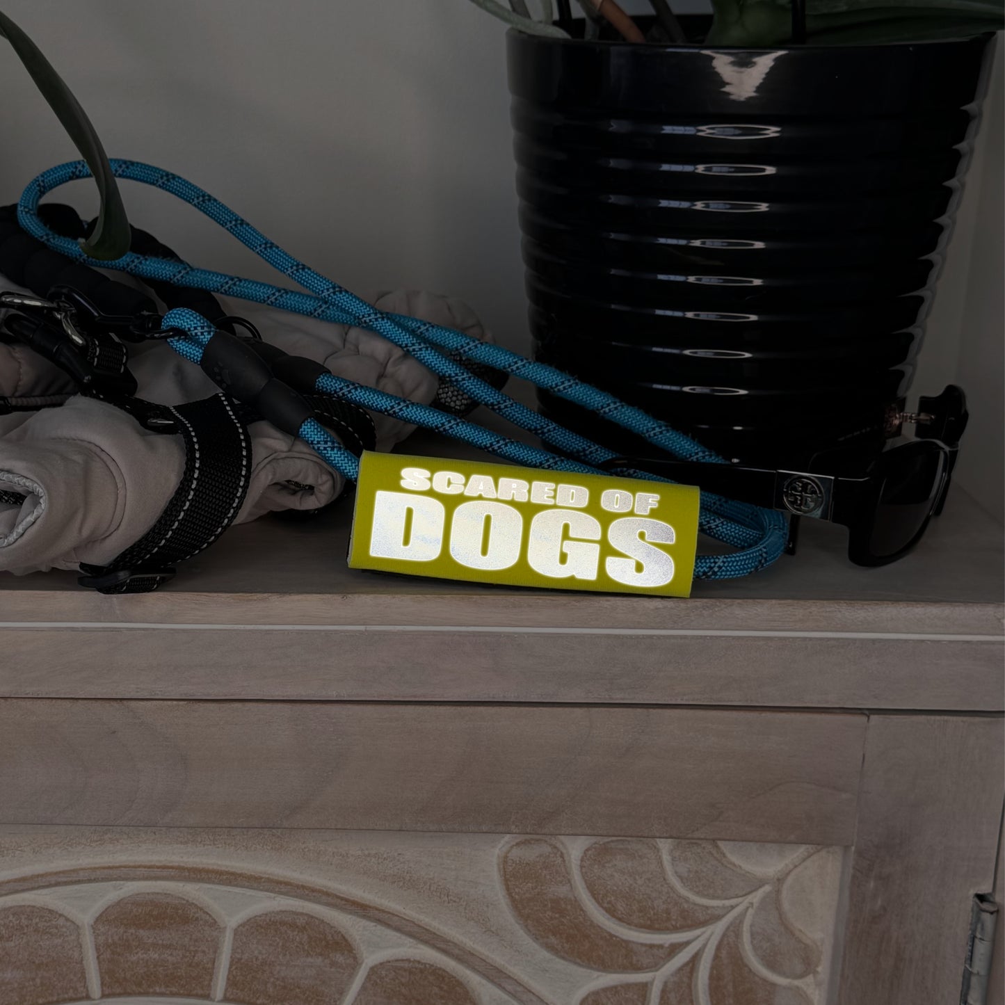 HI-VIS SCARED of DOGS Grip
