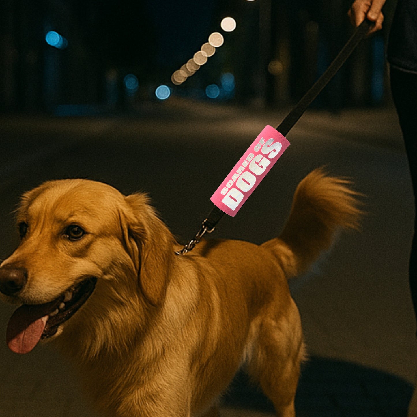 HI-VIS SCARED of DOGS Grip
