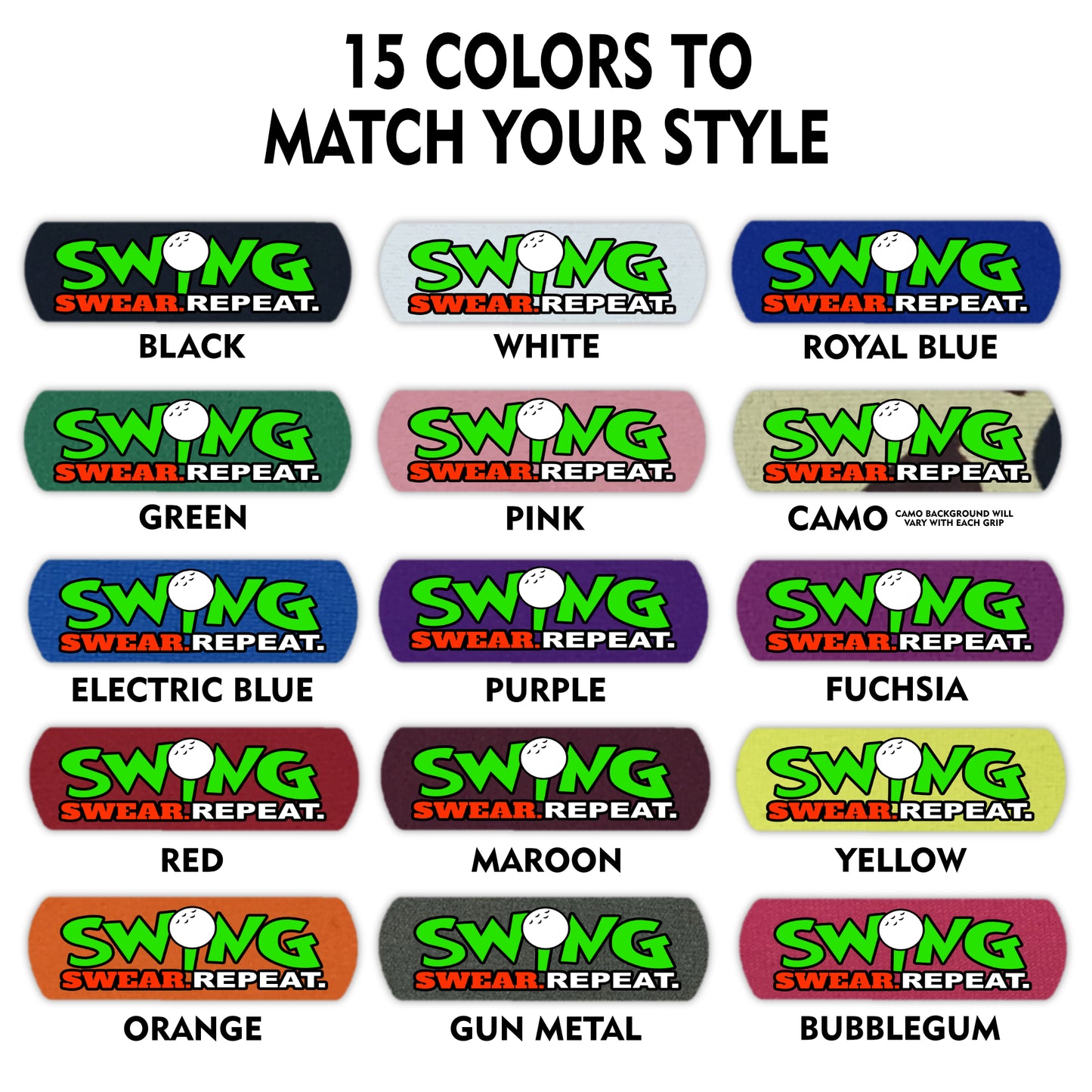 Swing Swear Repeat Grip by BEST GRIPS. EVER.®