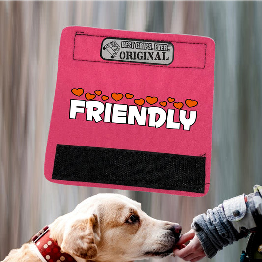 BEST GRIPS. EVER.® leash grip featuring I'M FRIENDLY Grip, designed to improve comfort, control, and safety during dog walks.