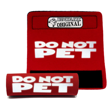 BEST GRIPS. EVER.® leash grip in black featuring HI-VIS DO NOT PET Grip, designed to improve comfort, control, and safety during dog walks.