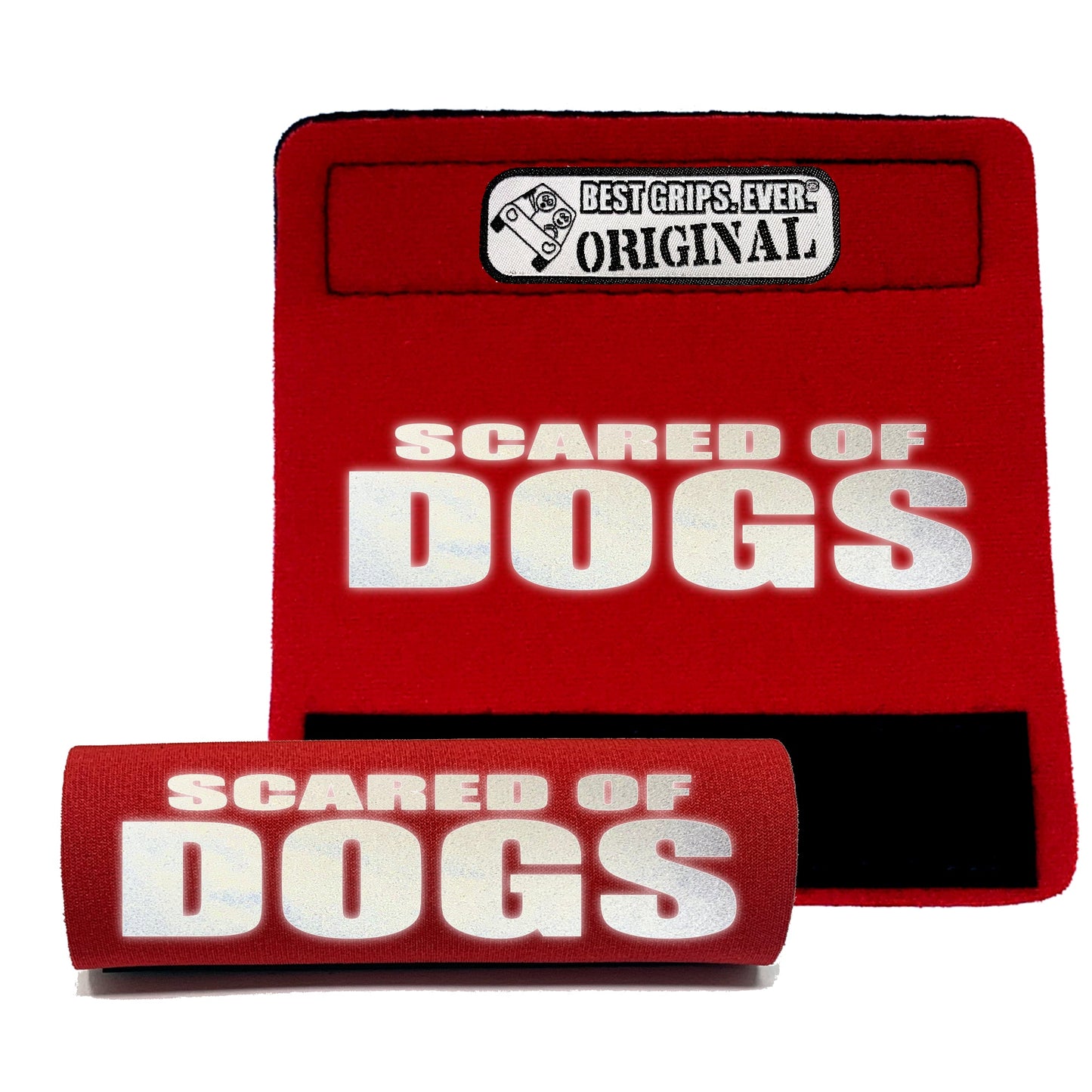 HI-VIS SCARED of DOGS Grip
