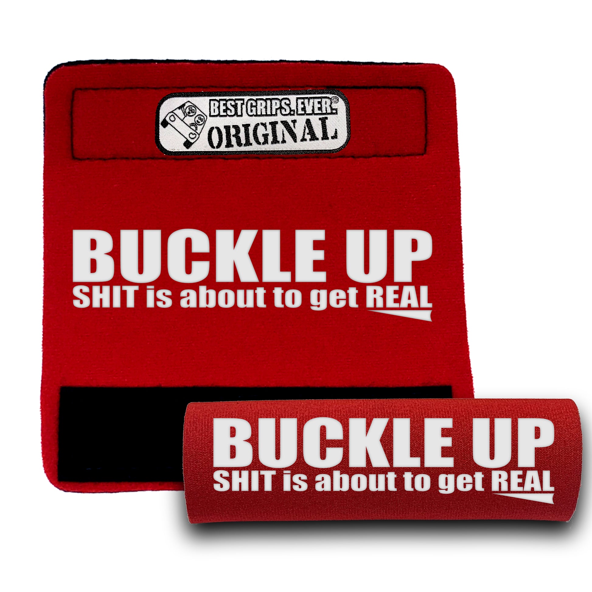 BEST GRIPS. EVER.® handle grip in black featuring The Buckle Up Grip., designed for comfort and everyday use.