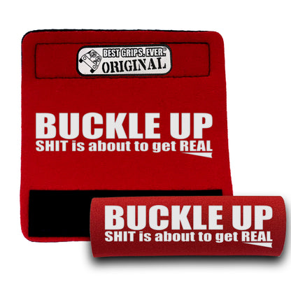 BEST GRIPS. EVER.® handle grip in black featuring The Buckle Up Grip., designed for comfort and everyday use.