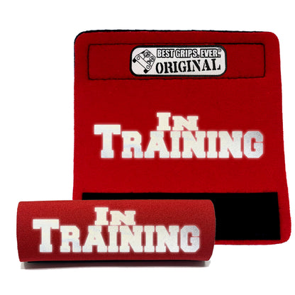 BEST GRIPS. EVER.® leash grip in black featuring HI-VIS IN TRAINING Grip, designed to improve comfort, control, and safety during dog walks.