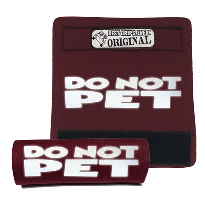 BEST GRIPS. EVER.® leash grip in black featuring HI-VIS DO NOT PET Grip, designed to improve comfort, control, and safety during dog walks.