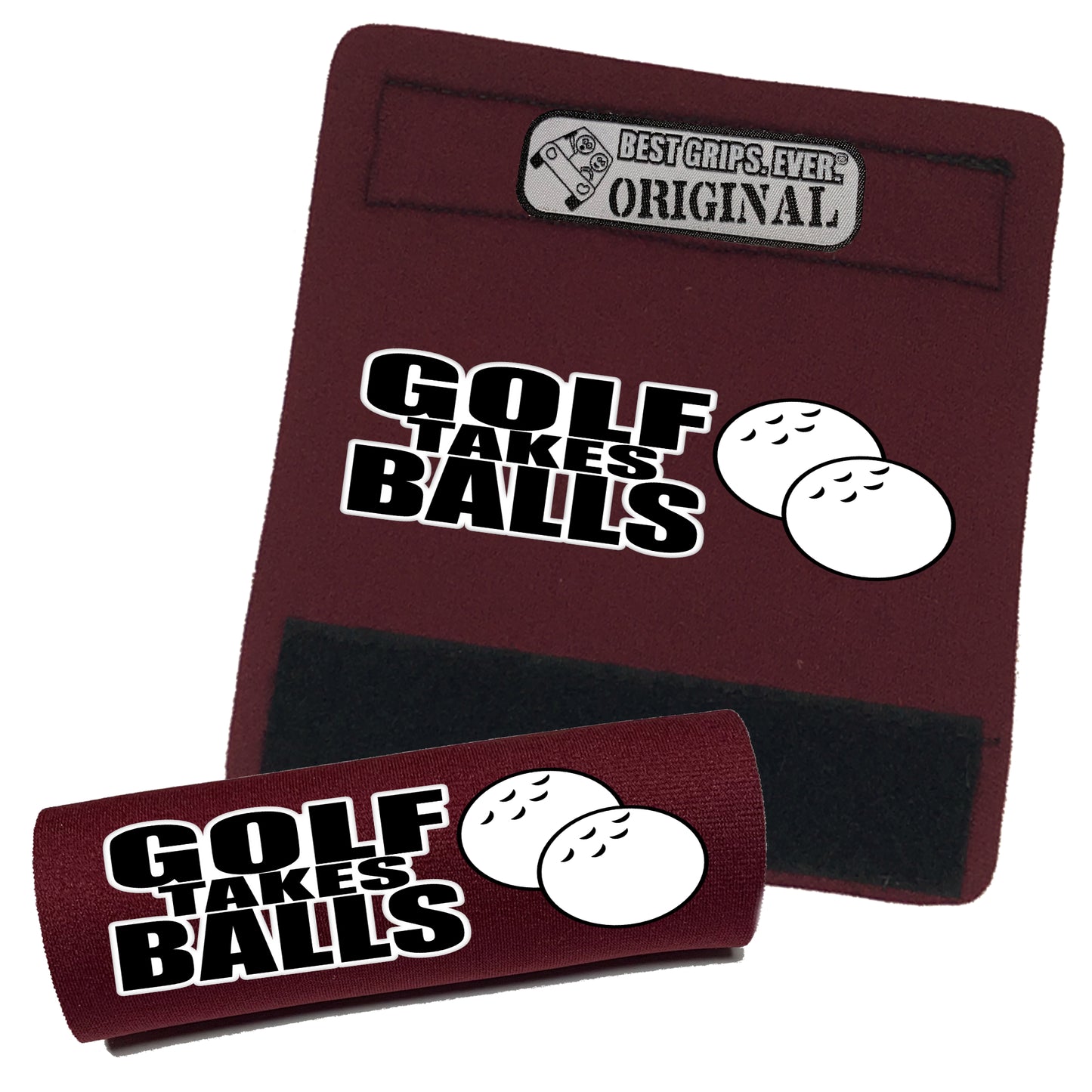 BEST GRIPS. EVER.® handle grip in black featuring Golf Takes Balls Grip, designed for comfort and everyday use.