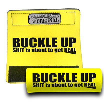 BEST GRIPS. EVER.® handle grip in black featuring The Buckle Up Grip., designed for comfort and everyday use.