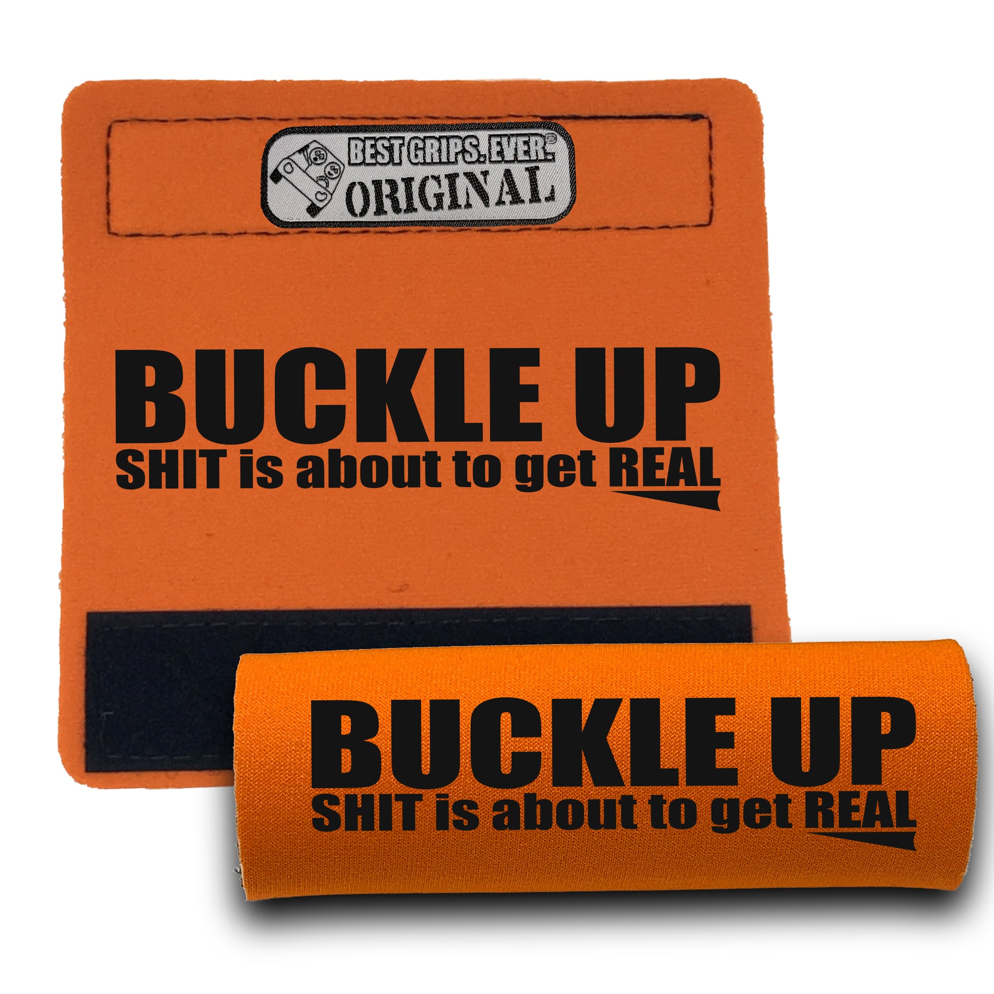 BEST GRIPS. EVER.® handle grip in black featuring The Buckle Up Grip., designed for comfort and everyday use.