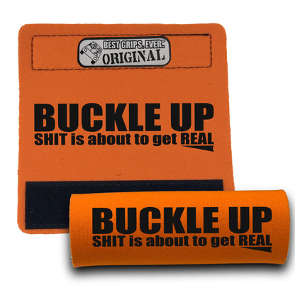 BEST GRIPS. EVER.® handle grip in black featuring The Buckle Up Grip., designed for comfort and everyday use.