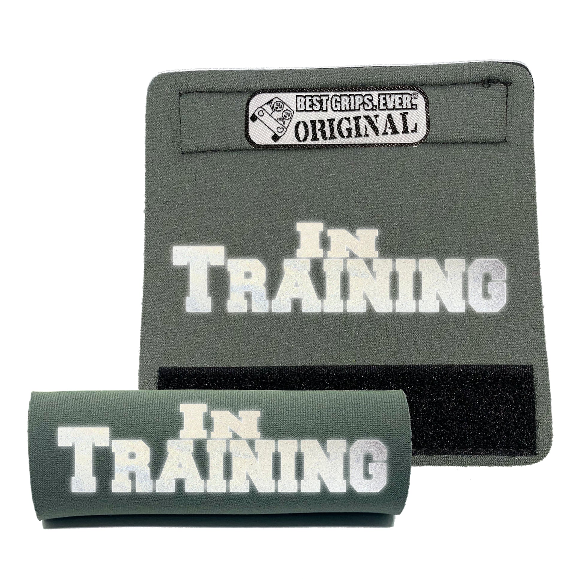 BEST GRIPS. EVER.® leash grip in black featuring HI-VIS IN TRAINING Grip, designed to improve comfort, control, and safety during dog walks.