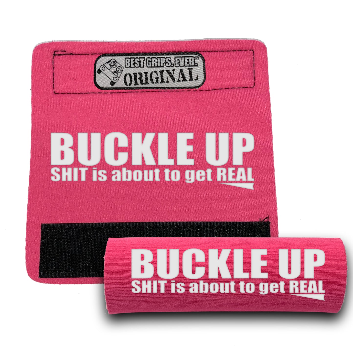 BEST GRIPS. EVER.® handle grip in black featuring The Buckle Up Grip., designed for comfort and everyday use.