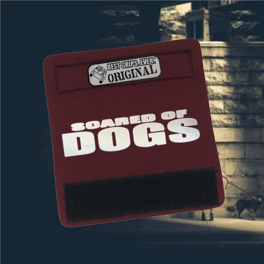 HI-VIS SCARED of DOGS Grip (Case of 24)