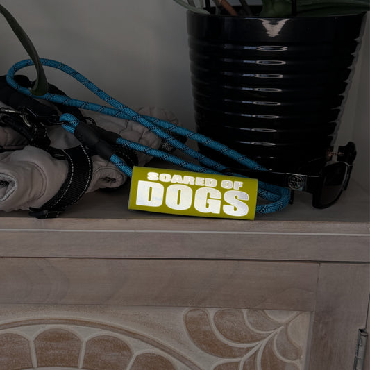 HI-VIS SCARED of DOGS Grip
