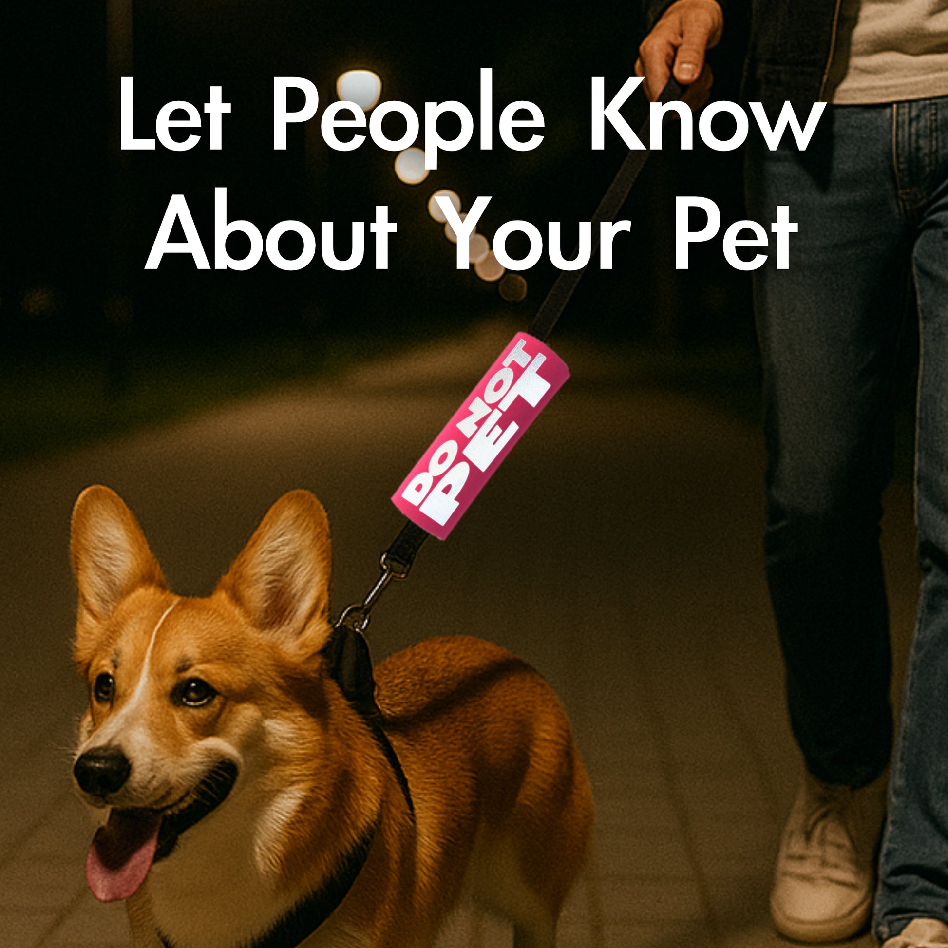 BEST GRIPS. EVER.® leash grip featuring HI-VIS DO NOT PET Grip, designed to improve comfort, control, and safety during dog walks.