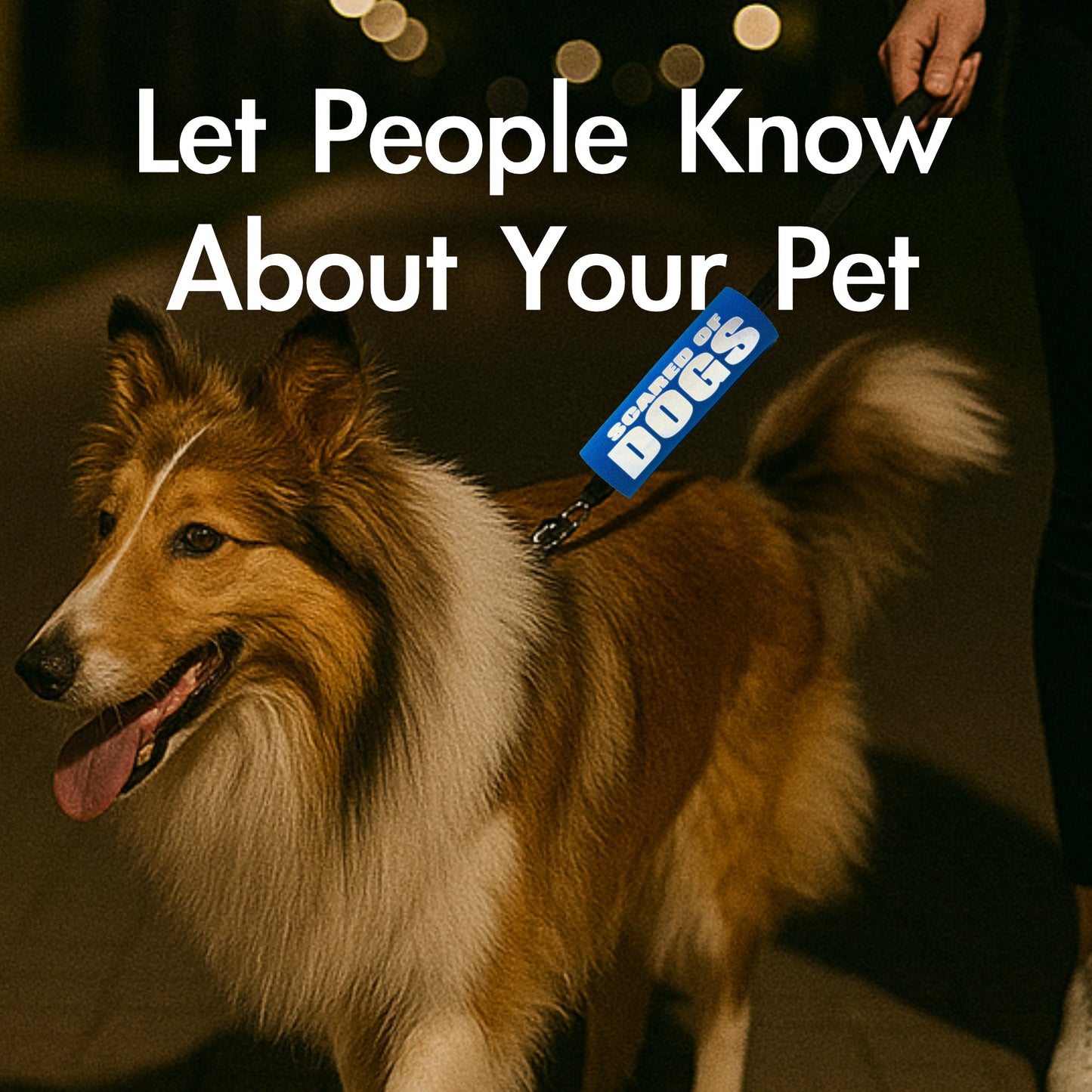 HI-VIS SCARED of DOGS Grip