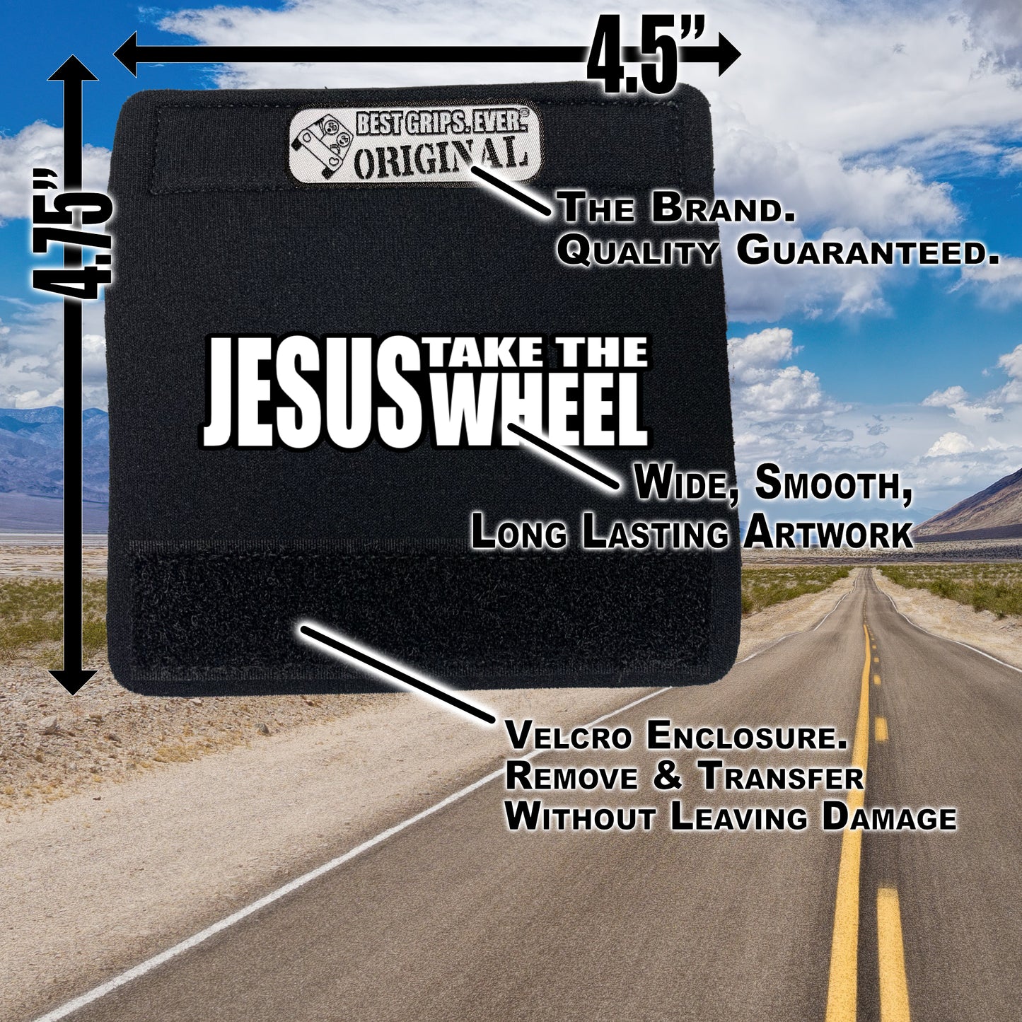 The Jesus Take the Wheel Grip.