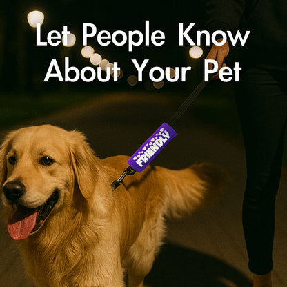 BEST GRIPS. EVER.® leash grip featuring HI-VIS I'M FRIENDLY Grip, designed to improve comfort, control, and safety during dog walks.