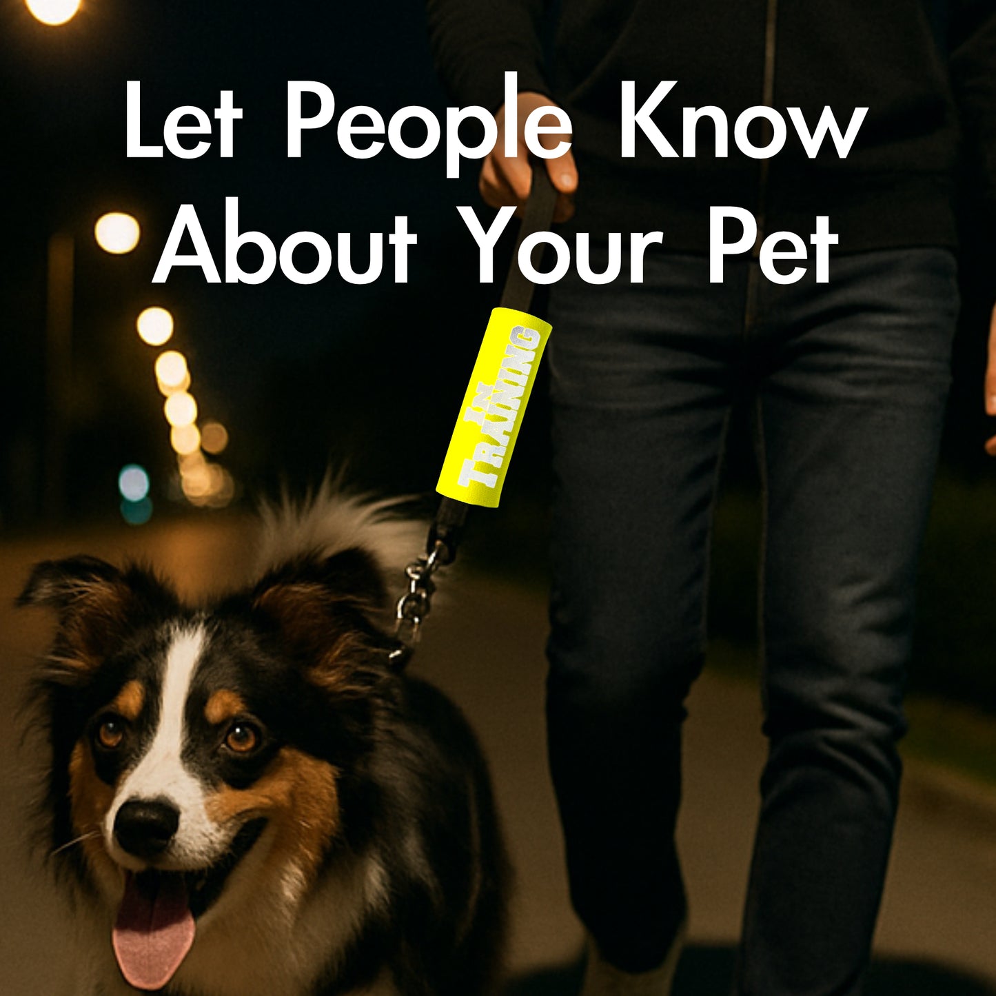 BEST GRIPS. EVER.® leash grip featuring HI-VIS IN TRAINING Grip, designed to improve comfort, control, and safety during dog walks.