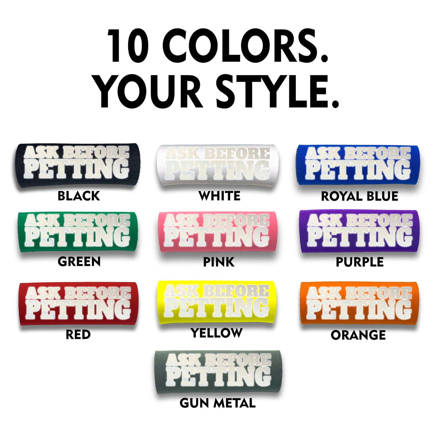 HI-VIS Ask Before Petting Sleeve