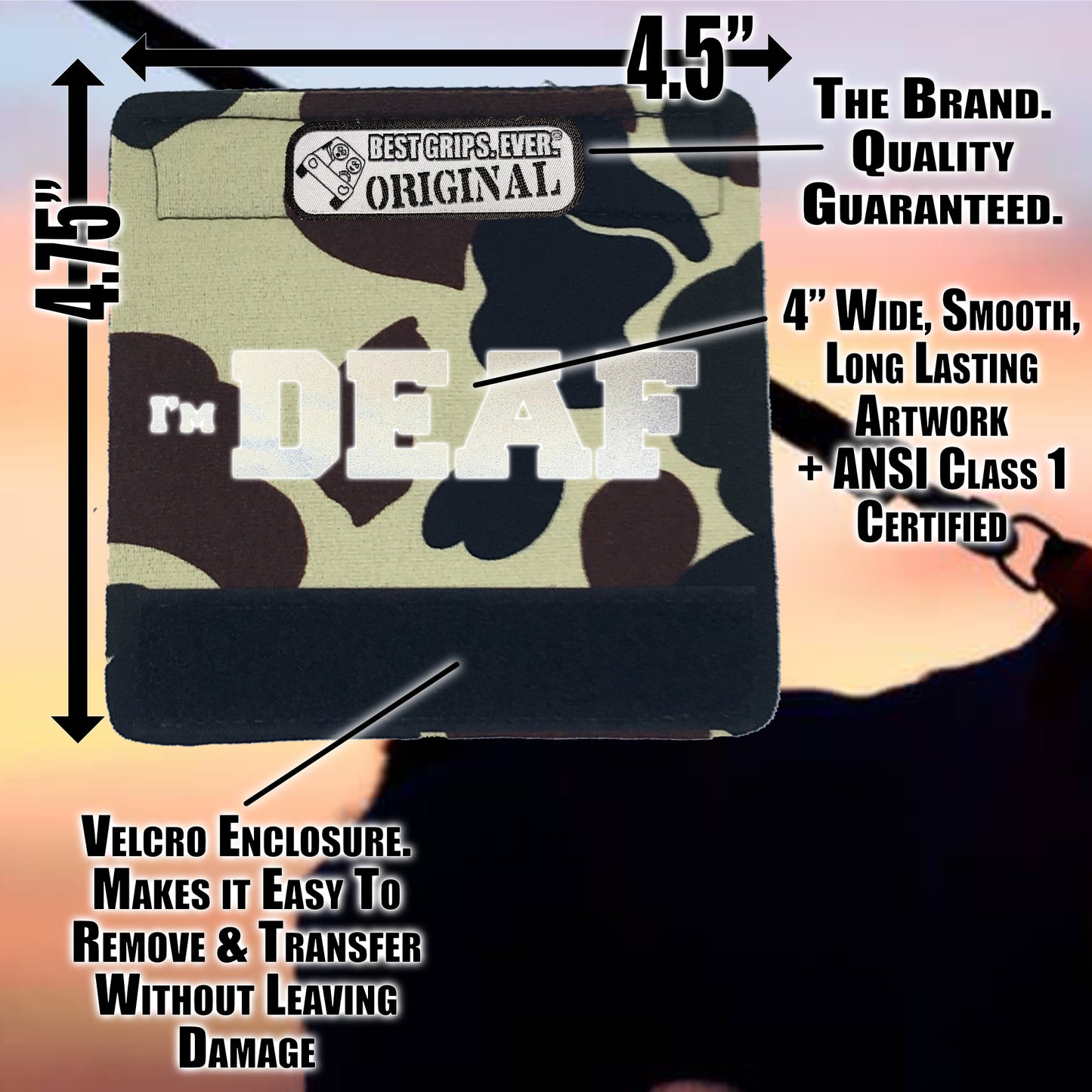 HI-VIS I'm DEAF Grip