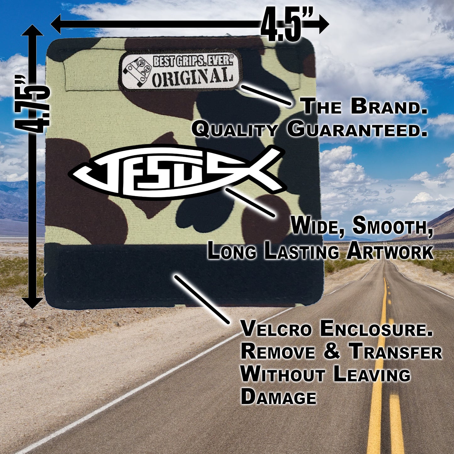 The Jesus Fish Grip.