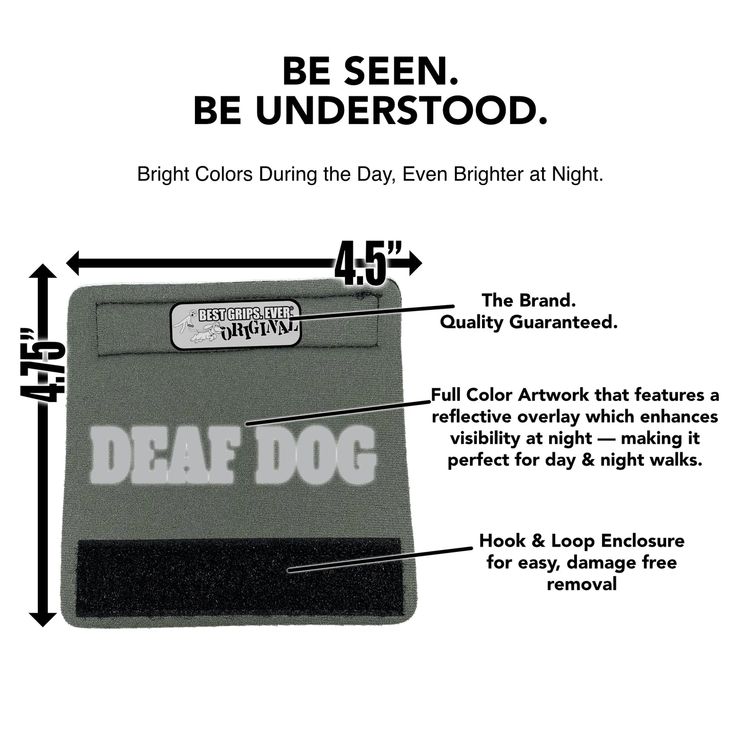 REFLECTIVE Deaf Dog
