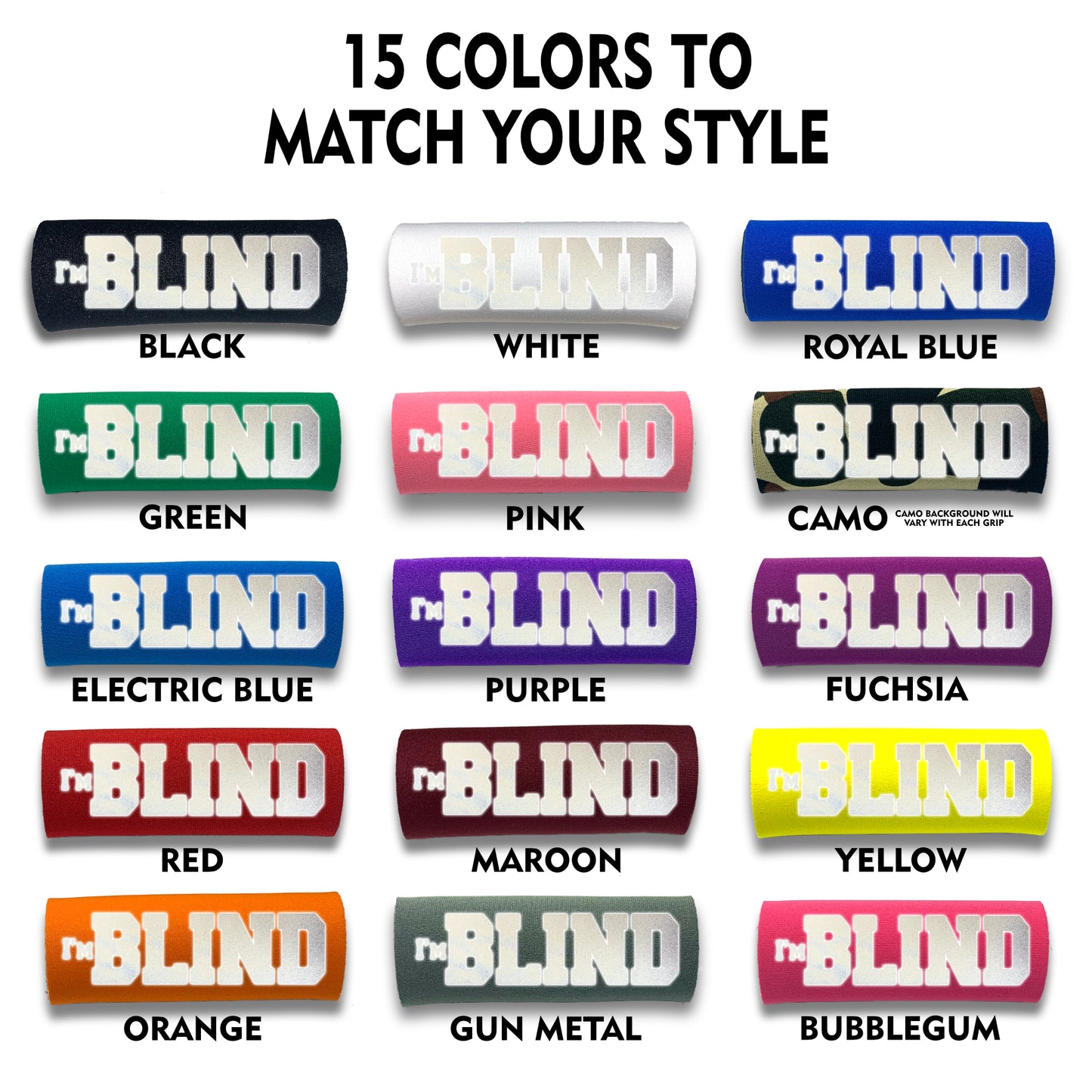 HI-VIS I'm BLIND Grip