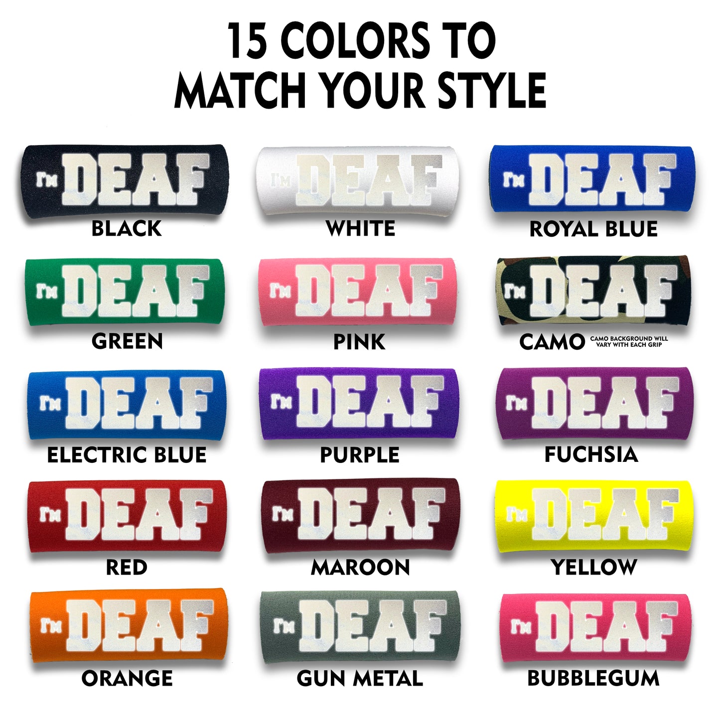 HI-VIS I'm DEAF Grip