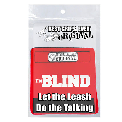 BEST GRIPS. EVER.® leash grip featuring HI-VIS I'm BLIND Grip, designed to improve comfort, control, and safety during dog walks.