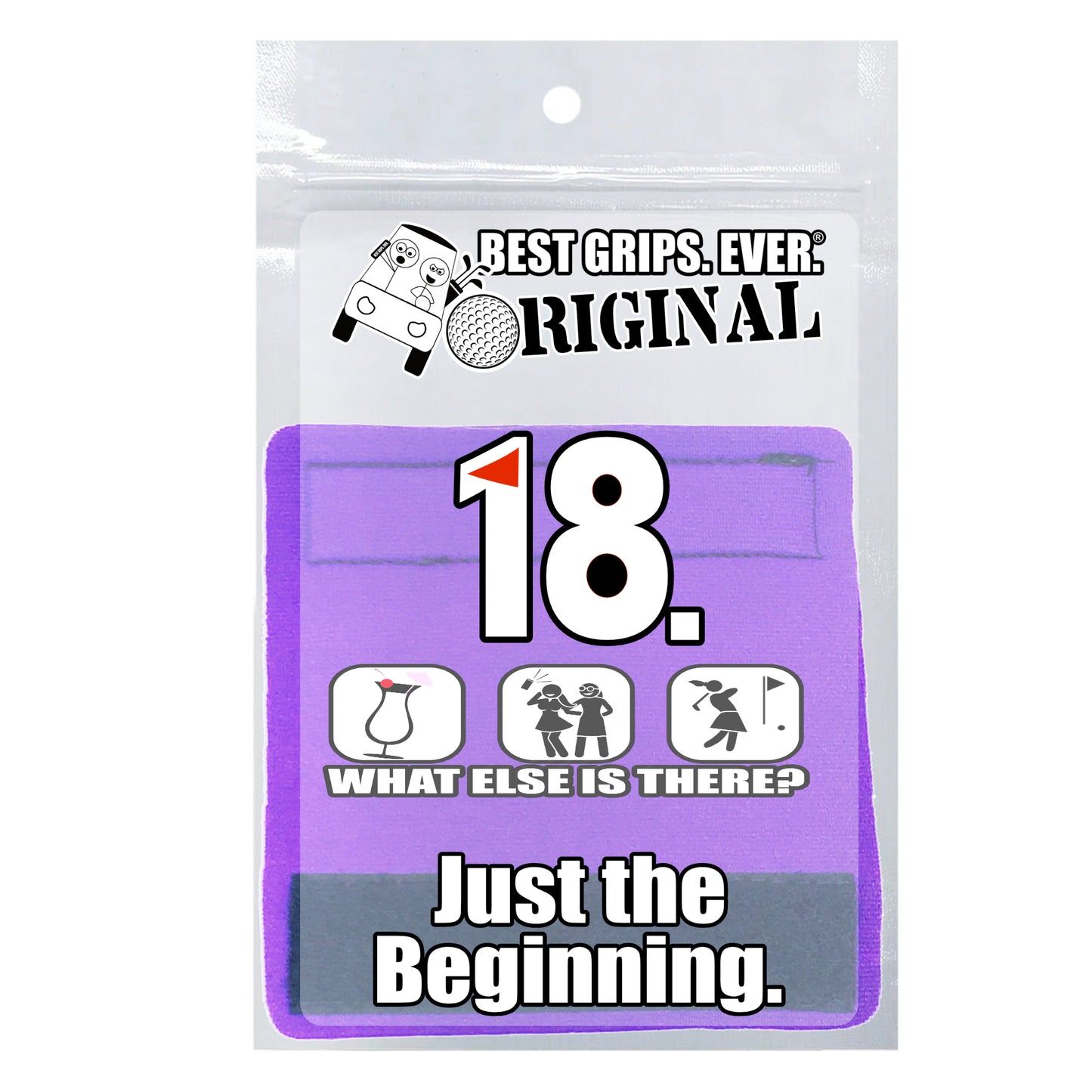 BEST GRIPS. EVER.® handle grip featuring Golf & Cocktails Grip, designed for comfort and everyday use.