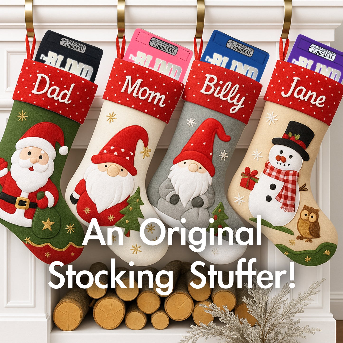 HI-VIS I'm BLIND Grip