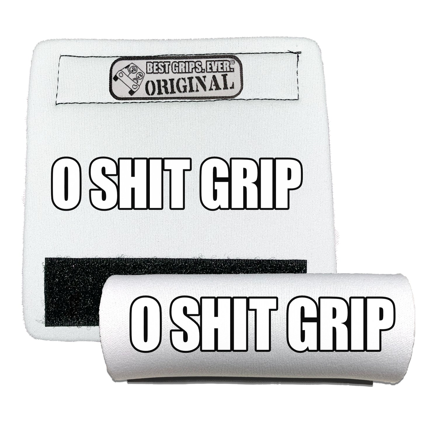 BEST GRIPS. EVER.® handle grip in white featuring The O Shit Grip® 2-Pack!, designed for comfort and everyday use.