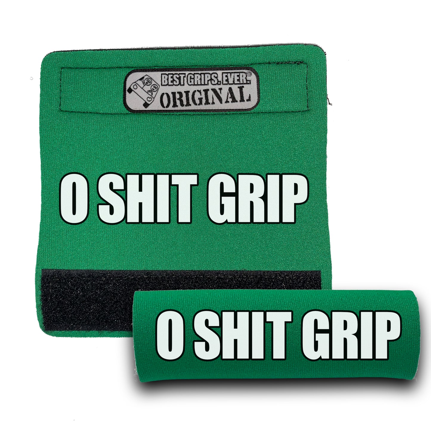 BEST GRIPS. EVER.® handle grip in green featuring The O Shit Grip® 2-Pack!, designed for comfort and everyday use.