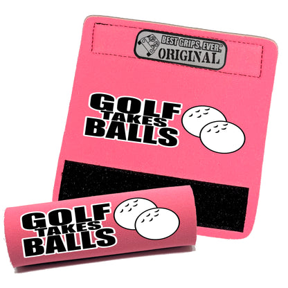 BEST GRIPS. EVER.® handle grip in pink featuring Golf Takes Balls Grip, designed for comfort and everyday use.
