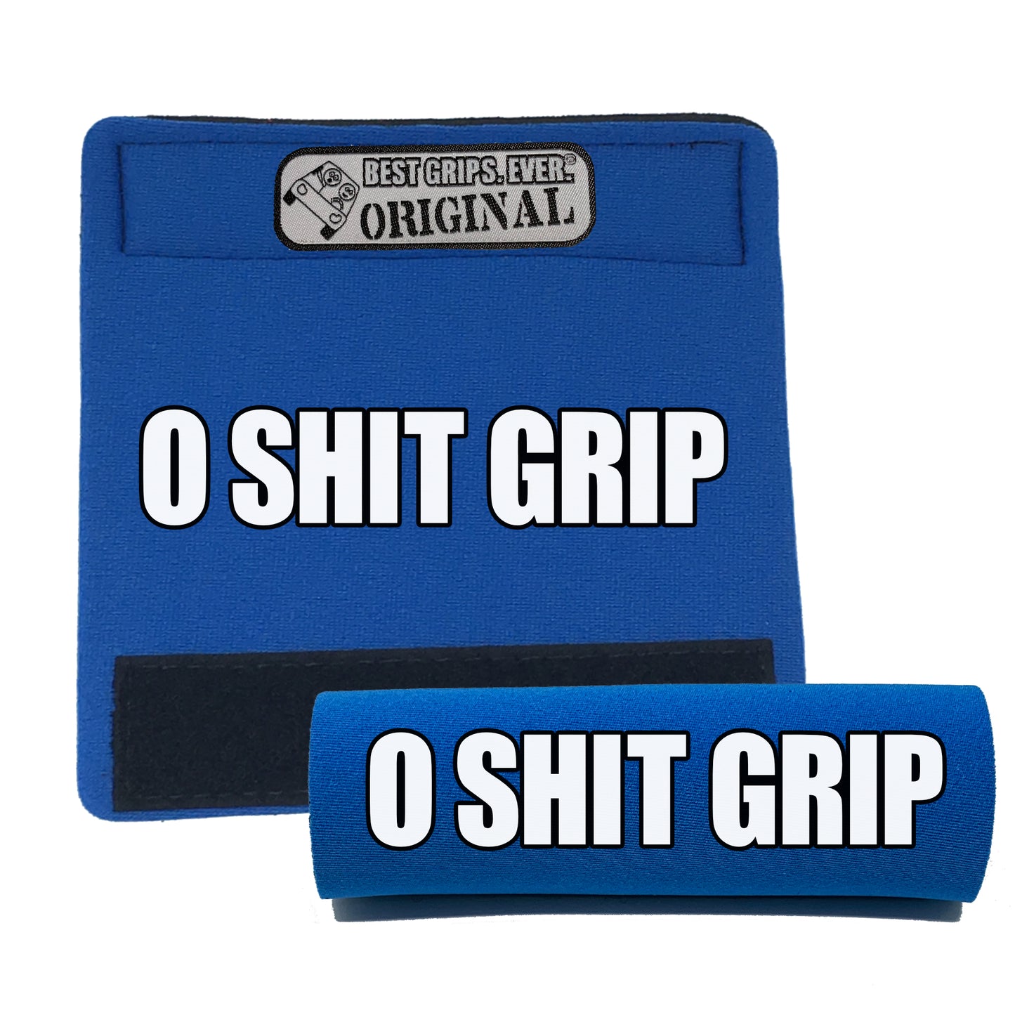 BEST GRIPS. EVER.® handle grip in electric blue featuring The O Shit Grip® 2-Pack!, designed for comfort and everyday use.