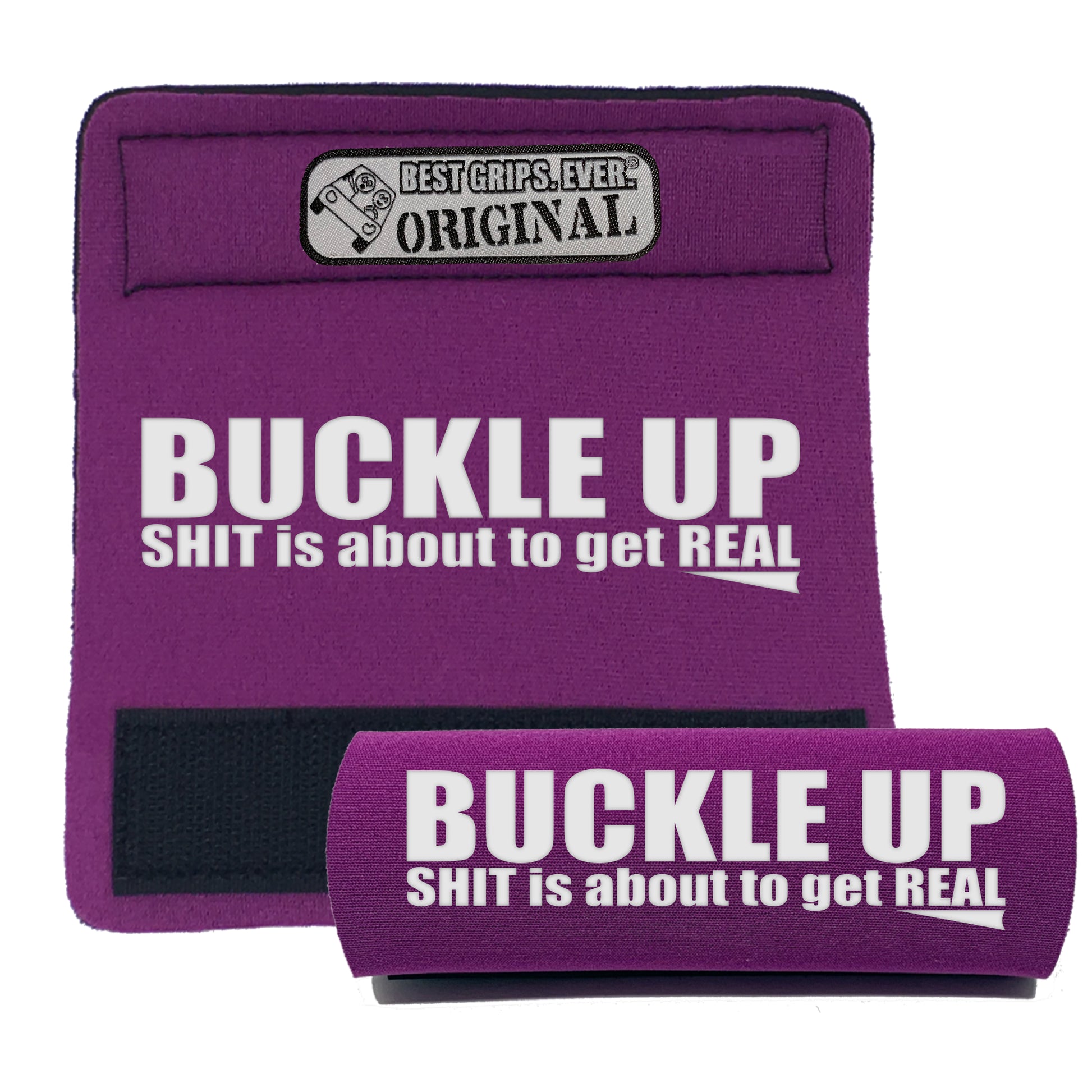 BEST GRIPS. EVER.® handle grip in fuchsia featuring The Buckle Up Grip., designed for comfort and everyday use.