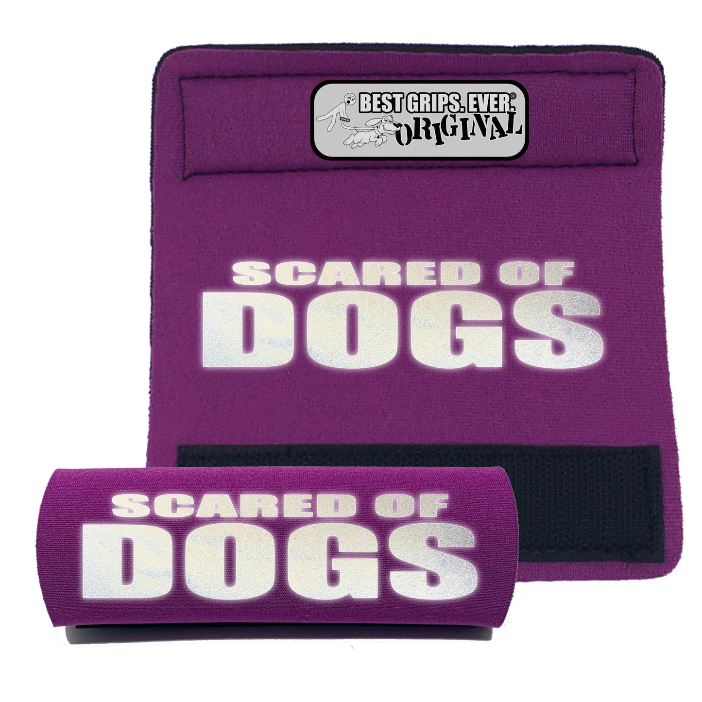 HI-VIS SCARED of DOGS Grip