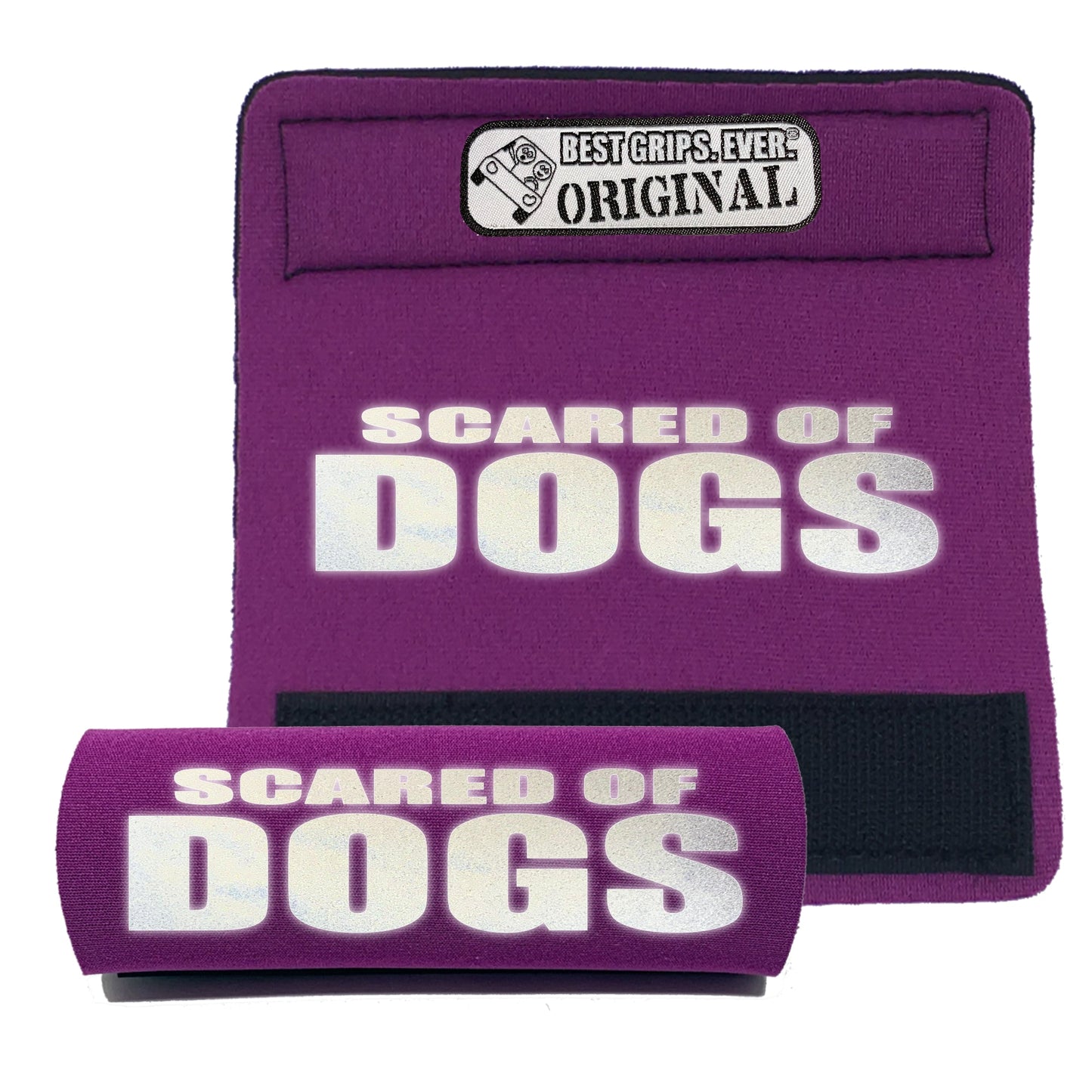 HI-VIS SCARED of DOGS Grip