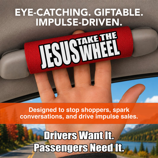 JESUS TAKE THE WHEEL Car Grip 12 pack