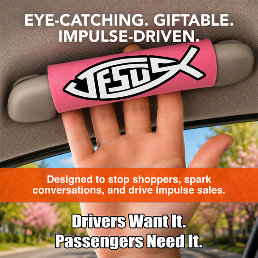 JESUS FISH Car Grip 12 pack