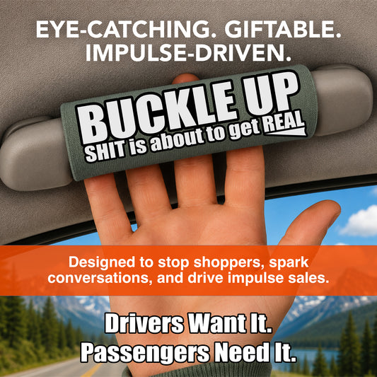 BUCKLE UP Car Grip 12 pack