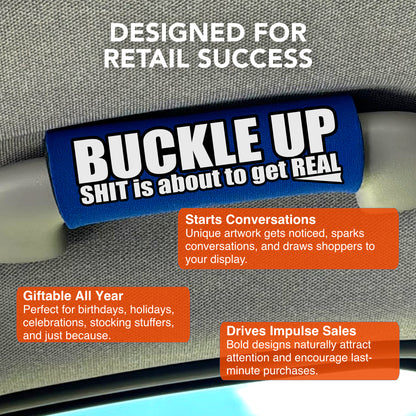BUCKLE UP Car Grip 24 pack